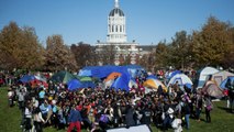 Missouri students celebrate president's resignation