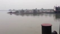 Overloaded Boat Capsizes on River in China