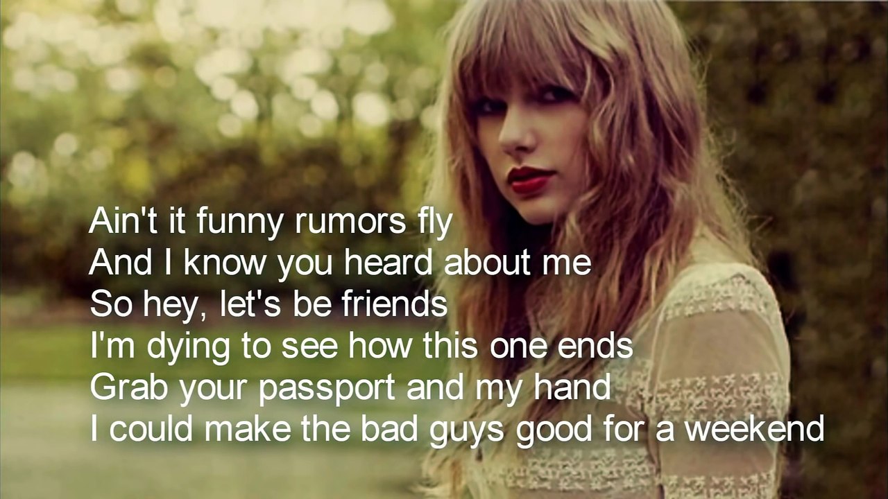 Taylor Swift - Blank Space - (Lyrics)