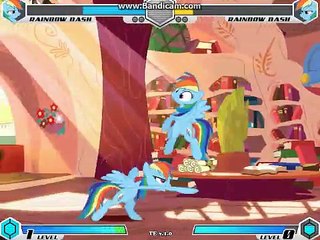 My little pony fighting is magic Rainbow dash modo historia (perdi :v)