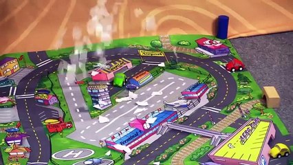 Kid's Toy Cars - SNOW Road & Rescue Vehicles - Excavator & Bulldozer Winter Demo