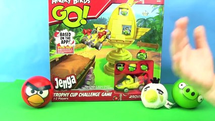 Angry Birds Go! Jenga Trophy Cup Game Cookie Monster Box Open Review HobbyKidsTV