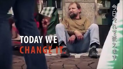 一つのバケツから始まるホームレス男性への温かいサプライズ！