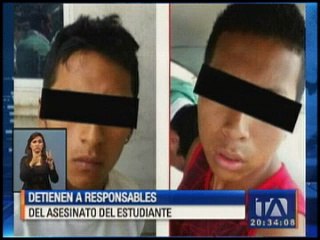 Detienen a responsables del asesinato de estudiante