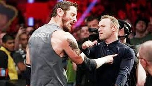 Wayne Rooney Appears On WWE RAW & Slaps Wade Barrett