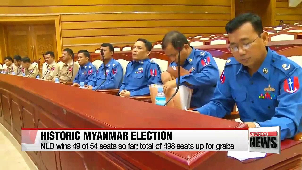 Myanmar celebrates early election victory for Aung Sang Suu Kyi's party