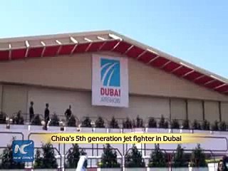 Chinas 5th generation jet fighter in Dubai 2015