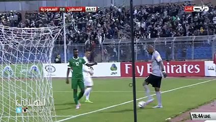 ‫طيران وتصدي خالد شراحليلي في مباراة السعودية وفلسطين بتعليق عامر عبدالله‬2015