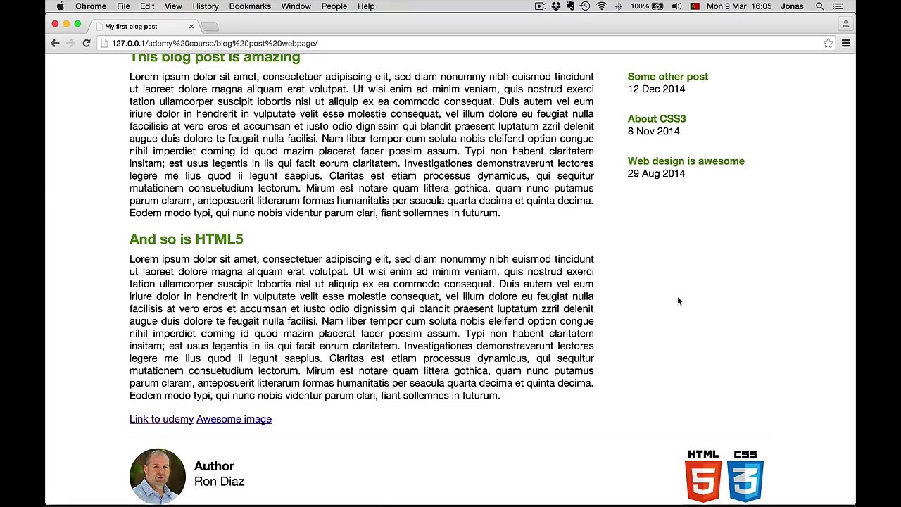17 Getting started with CSS Create a Responsive Website using html5 and css3