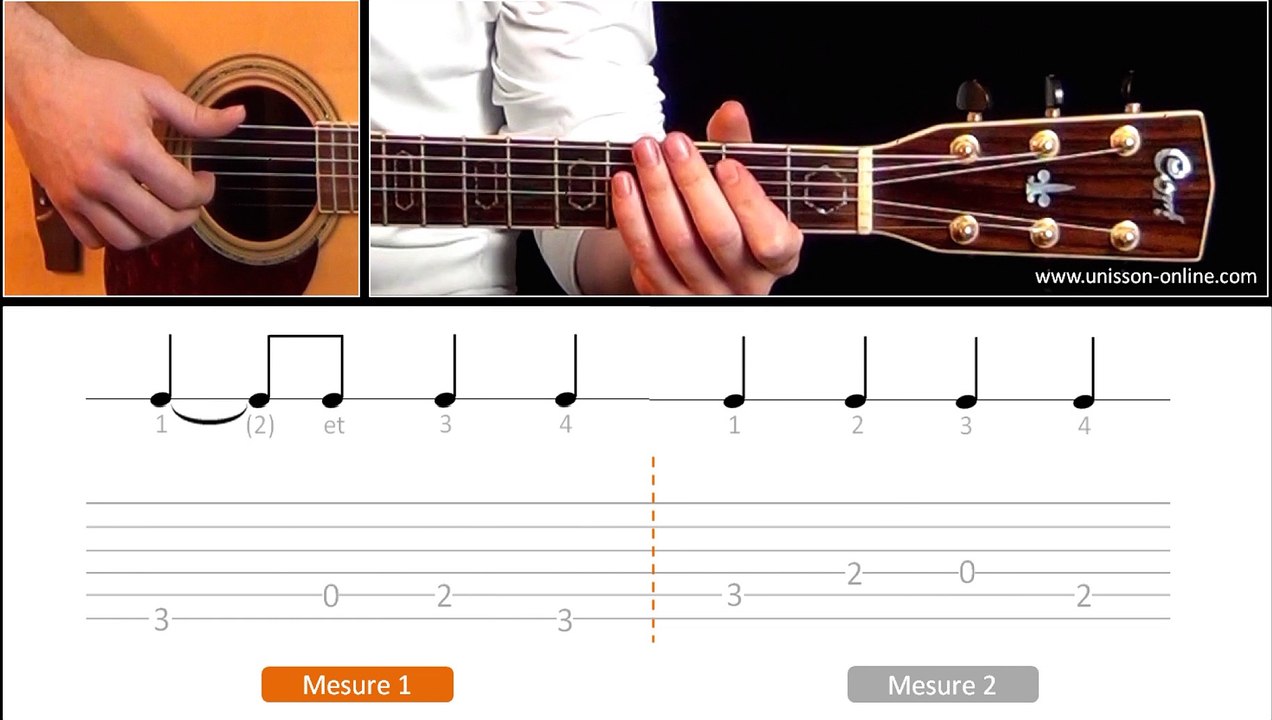 Jouer Redemption song (Bob Marley) - Cours guitare. Tuto + Tab