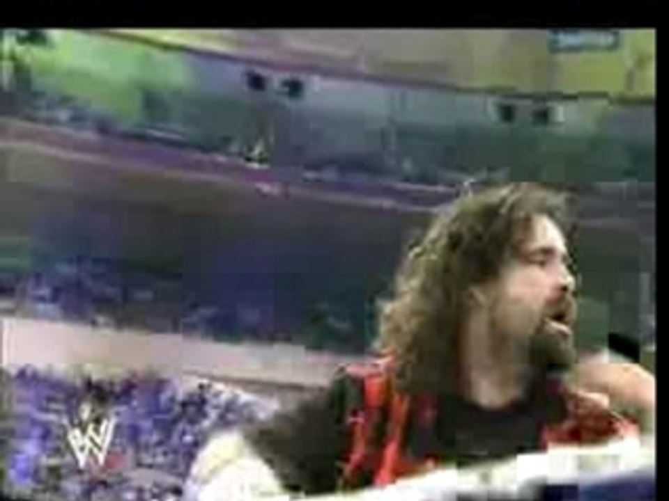 WWE-WM 20 , RKO to Mick Foley