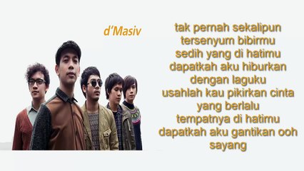 D'masiv - Kau Yang Ku Sayang ( Lyrics Video )