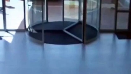 Female Shoplifter Smashes Into Glass Door While Trying To Escape-Funny Entertainment Videos-by Funny Videos Collection