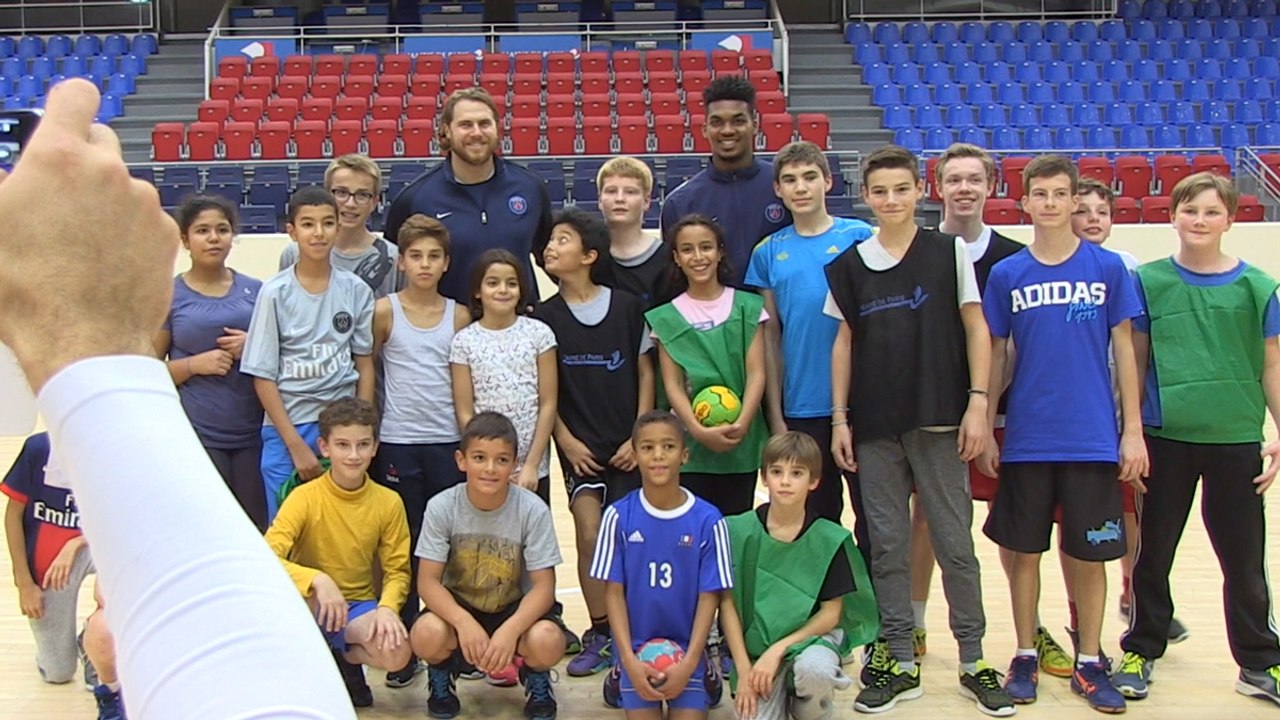 Deux pros avec les jeunes de la Mairie de Paris