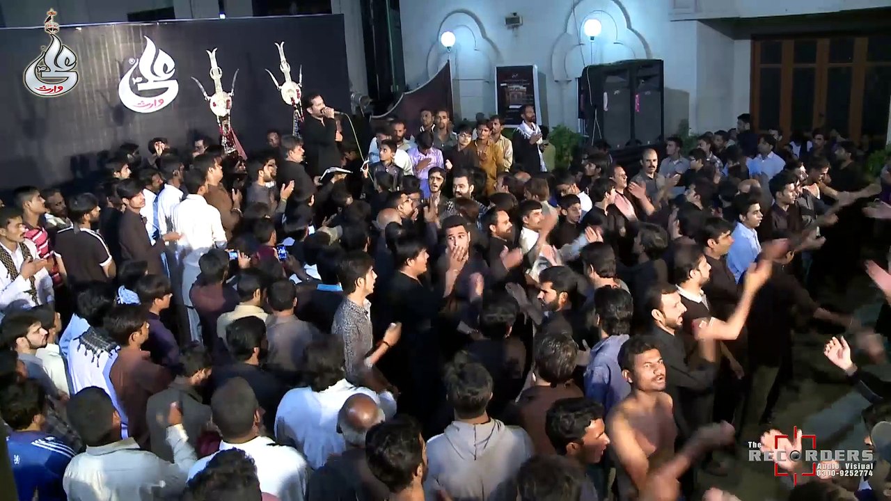 Amjad Naqvi Live Noha Khwani At Farhan Ali Waris Shab-e-Bedari 17th Moharram 2015