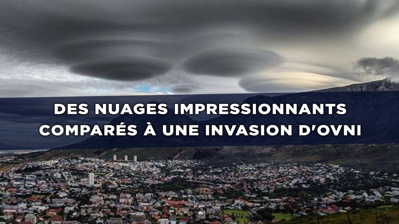 Des nuages impressionnants comparés à une invasion d'ovni