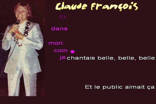 Claude François Cette année là karaoké Joseph BULLA