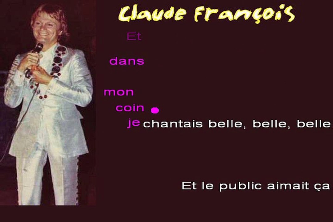 Claude François Cette année là karaoké Joseph BULLA