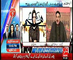 Shaikh rashid talking very dangous about all peoples