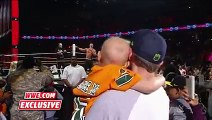 Seven-year-old cancer survivor Kiara Grindrod meets John Cena and Sting  WWE Raw, Sept. 14, 2015