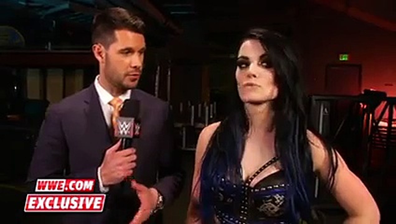 Paige reacts to getting an opportunity at Charlotte s Divas Championship  Raw Fallout, Nov. 2, 2015