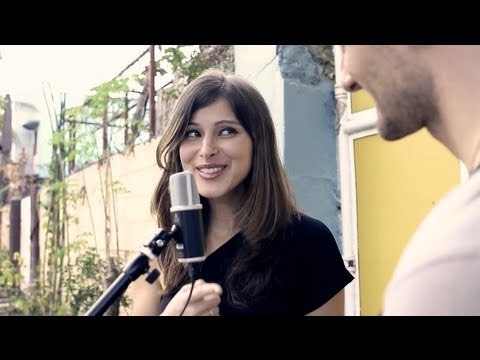 Pretty Russian girl sings Kahit Maputi Na Ang Buhok Ko w/David DiMuzio