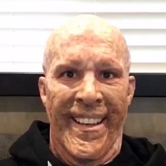Ryan Reynolds in Deadpool Make Up Doing his Impression of Hugh Jackman