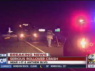 Serious rollover crash in Anthem