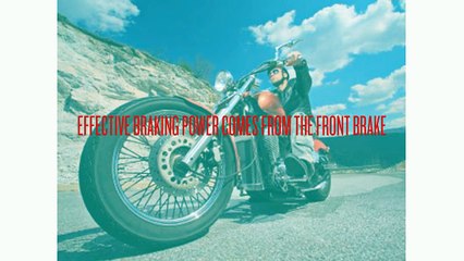 Proper Motorcycle Braking Techniques Can Save Your Life and Others