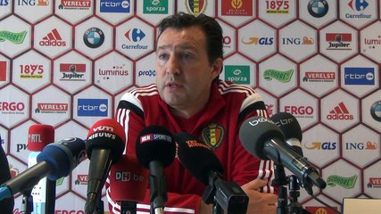 Marc Wilmots: "Je n'ai pas de hiérarchie"