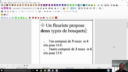 Résolution d'un système d'équations avec géogébra