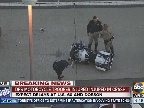 DPS trooper involved in crash on US 60