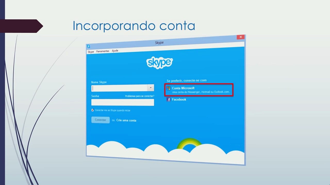 [DICAS] Como Incorporar uma Conta MSN ou Hotmail no Skype