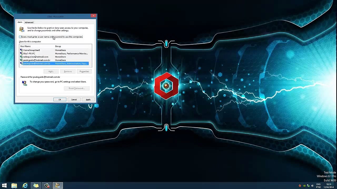 Acessar diretamente o Windows 8 sem necessidade de senha - Pular Login