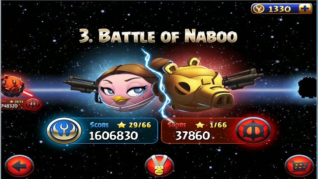 Angry Birds Star Wars 2: Part 11 Gameplay/Walkthrough [Battle Of Naboo] Battle Droid Level