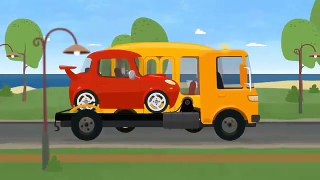 Doc McWheelie - Cartoon Car Doctor - TOW TRUCK BREAKDOWN - Car Repairs Kid's Cartoons