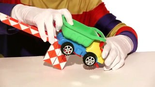 Toy Cars Clown - Toy Truck BENDY SNAKE Toy DEMO for Kids!