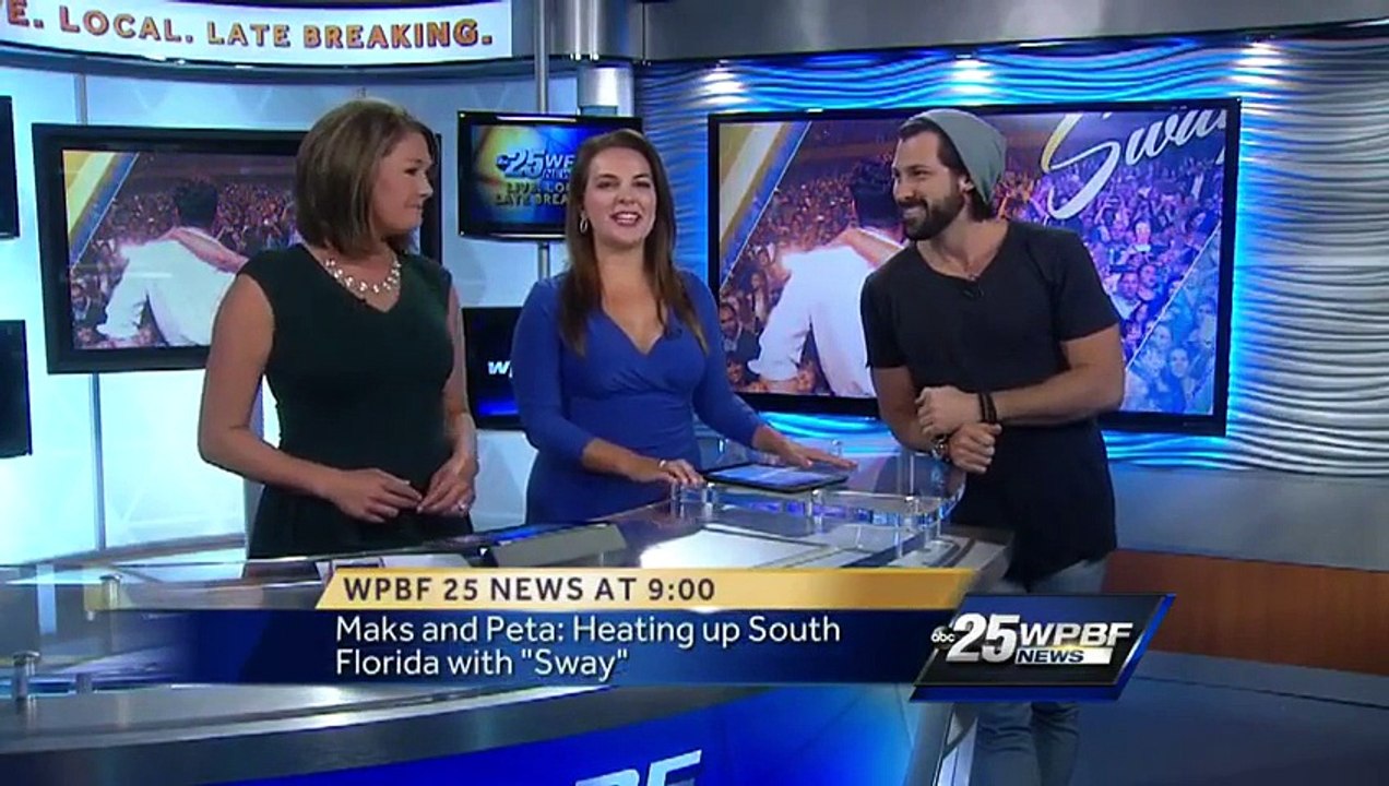 Maksim Chmerkovskiy visits WPBF 25 News to promote 'Sway'