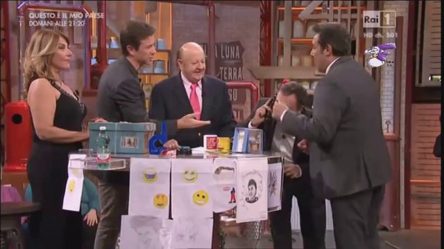 Massimo Boldi Gabriele Cirilli e Paolo Conticini ospiti di Flavio Insinna a Affari Tuoi