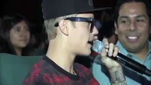 Justin Bieber con fans en Believe Movie screening December 16, 2013