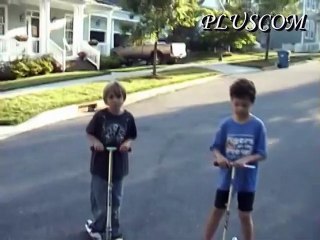 T-Bar Kids Scooter 2 Wheel Chrome Folding Children’s Push Kick