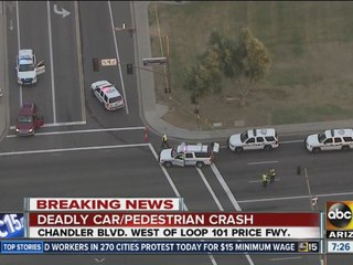 Pedestrian hit and killed by car in Chandler