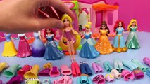 DisneyCarToys Frozen Elsa Kids Toys Disney Princess Magic Clip Dolls Polly Pocket Dress Up