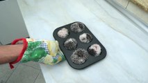 Tiny Hedgehog goes perfectly inside Muffing baking Tin