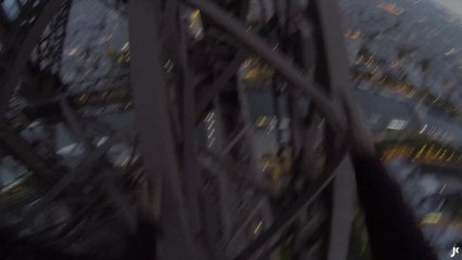 下载视频: Il escalade la Tour Eiffel à main nues au petit matin !