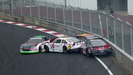 Big Start Crash 2015 Nascar Mexico Hermanos Rodrigues 2
