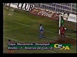Emelec 1 x 0 America de Cali - (Gol de Carlos Alberto Juarez Merconorte 10 Noviembre 1998)