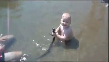 WhatsApp Funny Videos 2015 Baby Playing With Snake WhatsApp Funny Videos