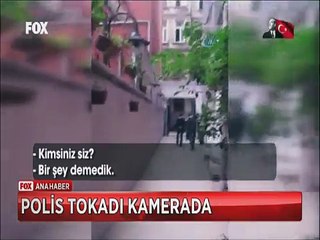 Üniversite öğrencisine Polis tokadı kamerada