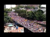 Así avanzan las multitudinarias marchas de la oposición en Venezuela
